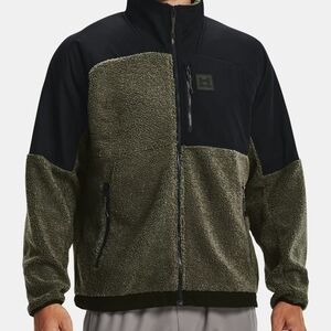 EUC Under Armour Mission Boucle Swacket Green Black 1366091-390 Men's Size Small